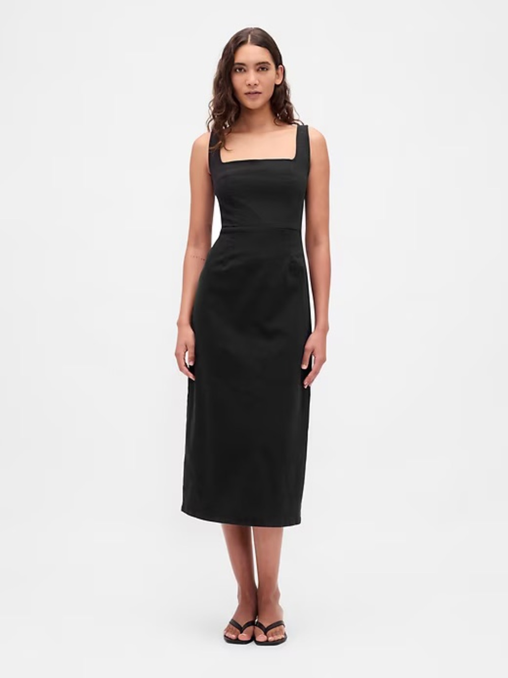 NWT! Gap Black Denim Bodycon Midi Dress - Size XS 🪙